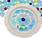 Esweny 12 Flower Stained Glass Mosaic Tiles - Image 7