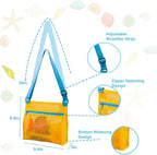 MUYIZI Beach Mesh Shovel with Mesh Shell Bags, Kids Filter Sand Scooper - Image 2