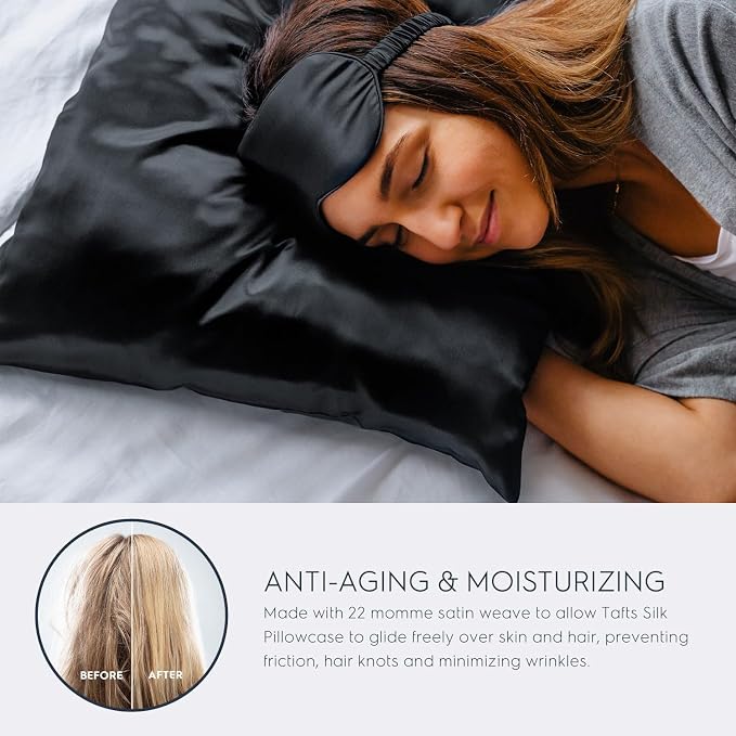 Tafts Pillow Cases - 22mm 100% Pure Mulberry 6A Silk Pillowcase - Image 3