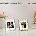 High-End Silver 4x4'' Square Zinc Alloy Picture Frames, - Image 5