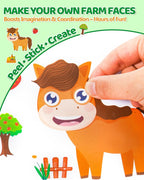 Aowplc 48 Sheets Farm Animal Make‑a‑Face Stickers - Image 5