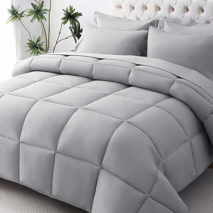 JOLLYVOGUE California King Comforter Set, Ultra-Soft Bed in a Bag Cal King Size by JOLLYVOGUE