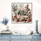 niurenmaoyi Reading Book Stamped Cross Stitch Kits - Image 4
