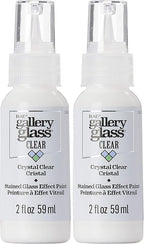 Gallery Glass, Crystal Clear Stained Glass 2 fl oz Brilliant Smooth Finish Paint by GalleryGlass