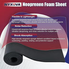 NYXOVA Neoprene Sponge Foam Sheet Roll, Closed Cell Foam Rubber Padding Without - Image 5
