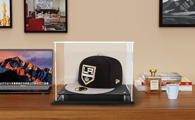 WANLIAN Clear Hat Display Case, Self-Assembly Acrylic Baseball Cap Holder Stand - Image 8