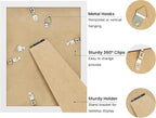 6x8 Picture Frame with Wavy Mat, Wooden Real Glass 6 x 8 Photo Frame - Image 3