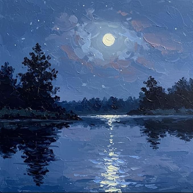 5DDIYART Moon Paint by Numbers for Adults Beginner, Paint by Number Kits on by Unknown