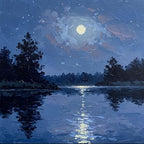 5DDIYART Moon Paint by Numbers for Adults Beginner, Paint by Number Kits on by Unknown