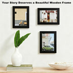 RPJC 5x7 Picture Frames Made of Solid Wood High Definition Glass - Image 4