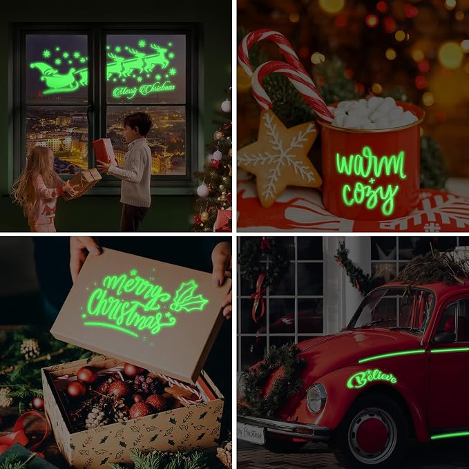 WRAPXPERT Glow in the Dark Permanent Vinyl Roll, Lime Green Glow in the Dark - Image 8