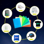 Glow in The Dark Puff Vinyl Heat Transfer Vinyl 7 Assorted Sheets - Image 5