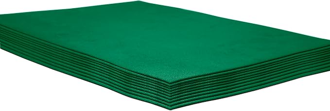 Green EVA Foam Sheets, 9 x 12 Inch, 2mm Thick Handicraft Foam Paper by Unknown