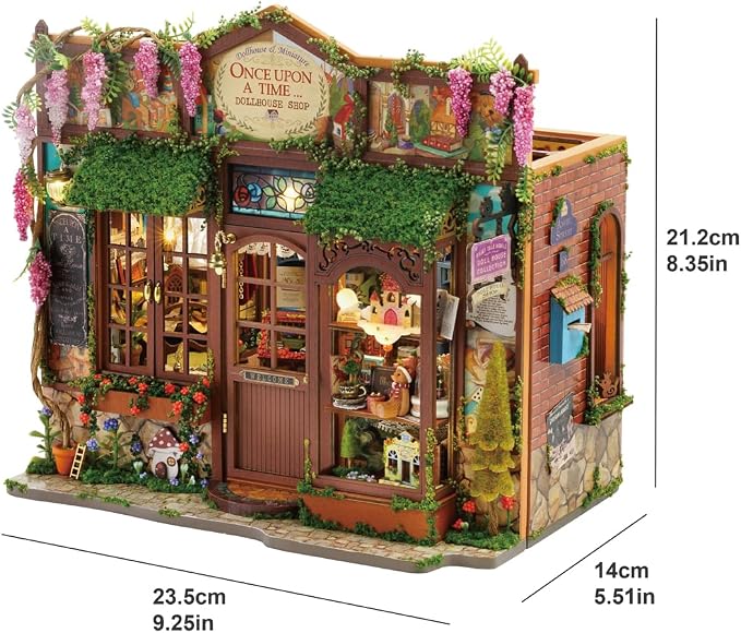 DIY Miniature Dollhouse Kit, 1:24 Scale Wooden 3D Puzzle Model Building Set - Image 2
