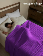 YnM 10lbs Weighted Blanket for Adults, Cotton Heavy Bed Throw Blanket - Image 3