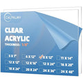 CALPALMY 8 x 12” Clear Acrylic Sheet Plexiglass – 1/8” Thick; Use by CalPalmy