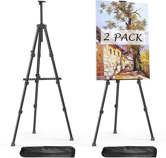Easels for Painting Canvas, Aredy 66" Art Easel for Drawing, Portable Painting by Aredy