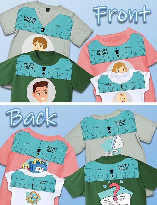 Vowlove Tshirt Ruler Guide for Vinyl Alignment - Image 3