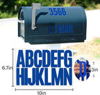 Letter Stickers, Mailbox Numbers, 3 Inch Waterproof Vinyl Alphabet | 3 Inch Blue - Image 2