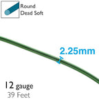 The Beadsmith Anodized Aluminum Wire – 12 Gauge – 39 feet – Kelly Green Color – - Image 5