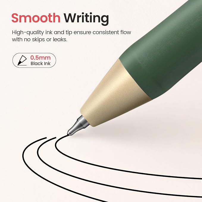 Taja Gel Pens, 0.5mm Fine Point Smooth Writing Pens - Image 3