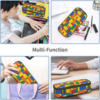 Fun Blocks Colorful Pencil Case Organizer Big Capacity Pencil Pouch Stationery - Image 7