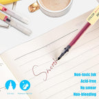 BEIWO Premium Gel Ink Ball Point Pen, Fine Point 24 Color Pens, Smooth Writing - Image 4