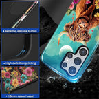 for Samsung Galaxy S25 Ultra Case, Highland Cow Flower Pattern Glossy 2 in 1 - Image 4