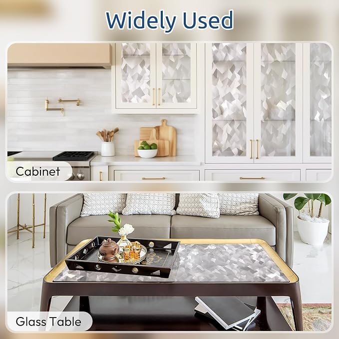 rabbitgoo Window Privacy Film, 3D Decorative Stained Glass Window Film - Image 7