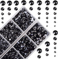 4000pcs Mixed Size Hot Fix Round Crystals Gems Glass Stones Hotfix Flat Back by MASSIVE+BEADS