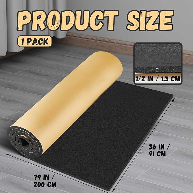 Pangda 1 Piece 36 x 79 x 1/2 Inch Extra Large Marine Foam Roll Closed Cell - Image 2