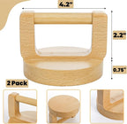Tlence 2 Pack Block Printing Baren, 4 Inch Wood Barens - Image 2