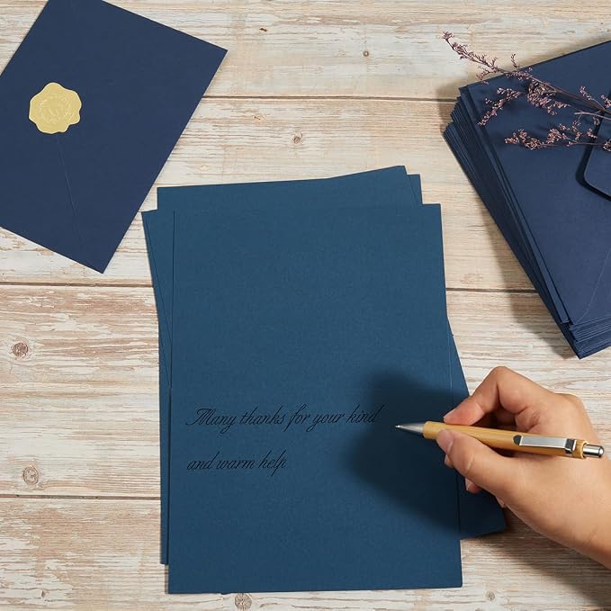50 Pack Navy Blue A7 Envelopes - Image 5
