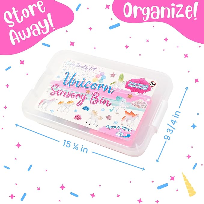 Unicorn Sensory Sand Bin-38 PCS Set - Image 4