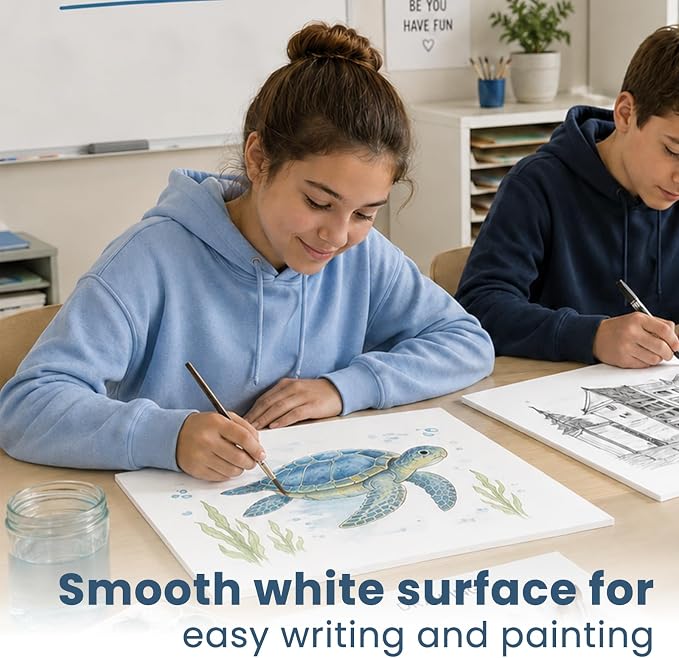 12 Pcs Foam Board 11X14 White Poster Board, Goefun 1/8 Inch Lightweight Acid - Image 7