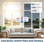 Coavas Window Privacy Film Daytime See Out Not in, 100% UV Blocking Heat - Image 2