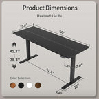 Agilestic Electric Standing Desk, 60 x 24 Inches Height Adjustable Desk - Image 3