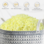 Jecqbor Bean Bag Filler: High-Density Ergonomic 20lbs Shredded Memory Foam - Image 2