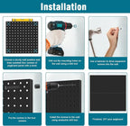 Peg Board Kit, Includes Pegboard and Accessories, - Image 8