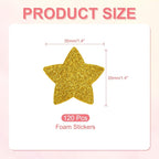 PATIKIL 1.4"x1.4" Star Foam Stickers - Image 2