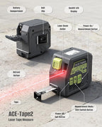 Laser Tape Measure 2-in-1, Inkerma 130Ft Laser Measurement Tool & 16Ft - Image 6
