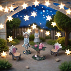 3 Pcs Miniature Garden Furniture Miniature Table and Chairs Set Fairy Garden - Image 8