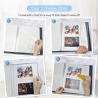Popotop Large Photo Album Self Adhesive 4x6 5x7 8x10 Scrapbook Album DIY - Image 4