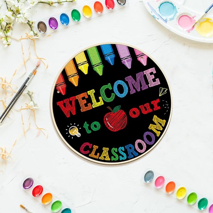 Large Welcome Sign for Classroom Decoration Crafts Hanging to Paint DIY Blank - Image 6