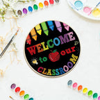 Large Welcome Sign for Classroom Decoration Crafts Hanging to Paint DIY Blank - Image 6