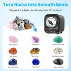 Ultra Quiet Rock Tumbler Kit for Adults – 3LB Professional Rock Polisher - Image 4