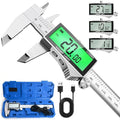 Rechargeable Digital Caliper 6 Inch, High-Precision Stainless Steel Vernier by FindtheToolsYouWant