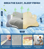 Cervical Pillow for Neck Pain Relief -Cooling Ergonomic Memory Foam Pillow - Image 2