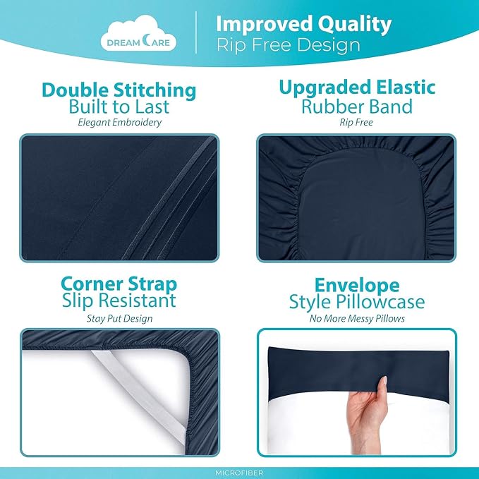 DREAMCARE Twin XL Sheet Sets - Image 6