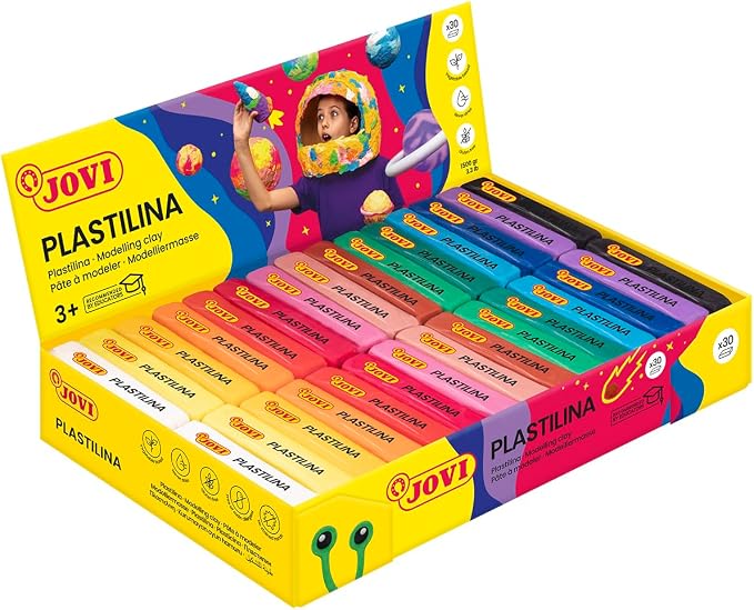 Jovi - Reusable and Non-Hardening Modeling Clay, 30 1.75oz Bars, 15 Colors | - Image 2